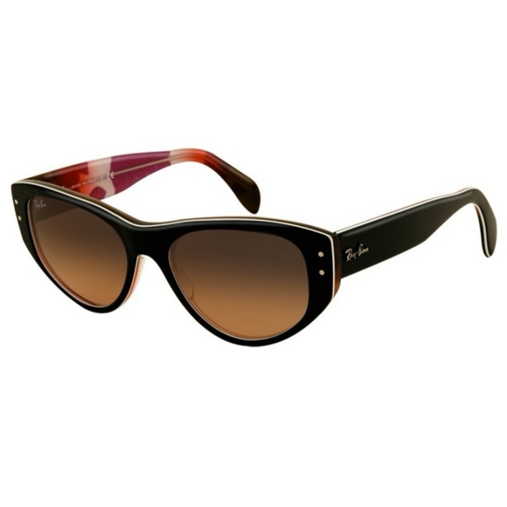 Ray-Ban RB 4152 1071-NT Vagabond Sunglasses w/ White Trim - Case included